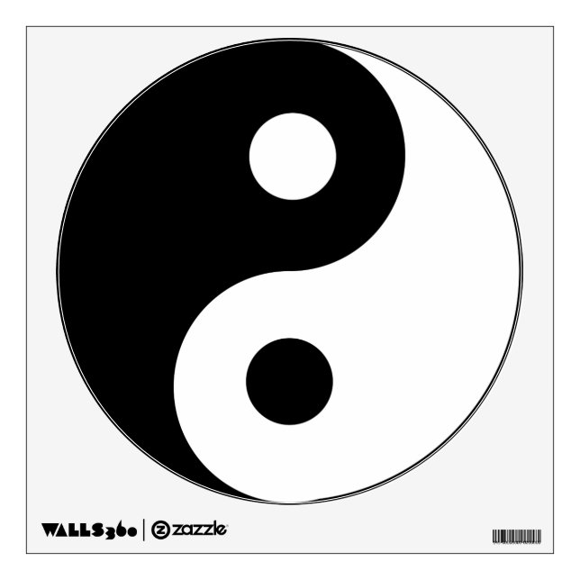 Yin and Yang Balance Wall Decal (Front)