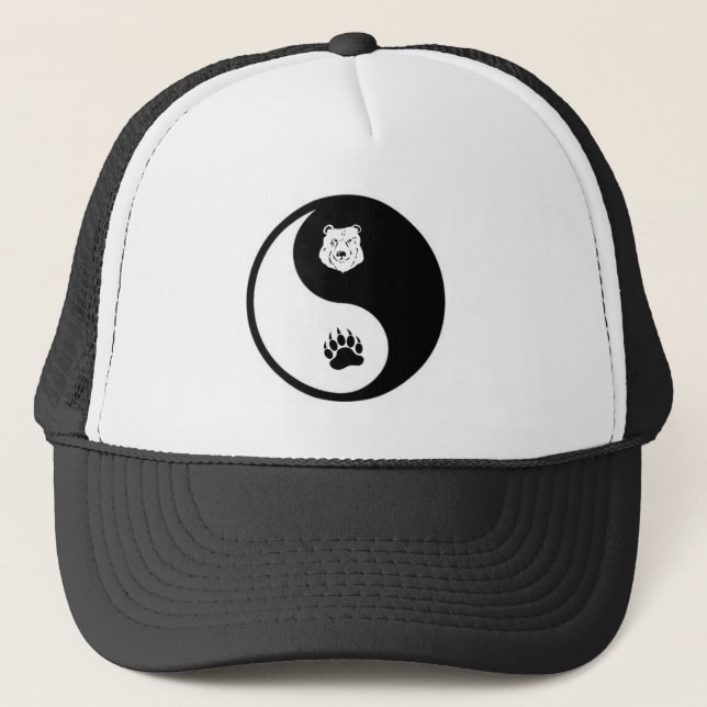 Yin and Yang Bear Hat (Front)