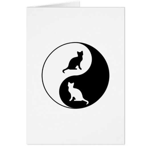 Yin and Yang Cat Cards (Front)