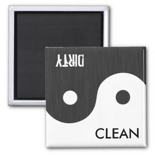 Yin and Yang Clean  Dirty Dish Wsher Magnet