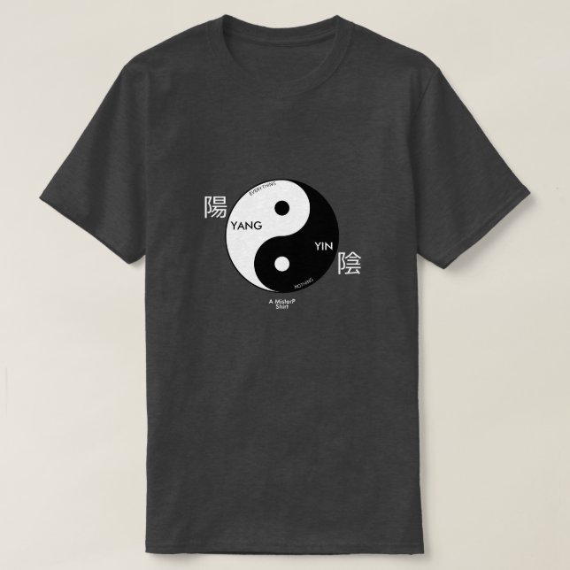 Yin and Yang (Dark) - A MisterP Shirt (Design Front)