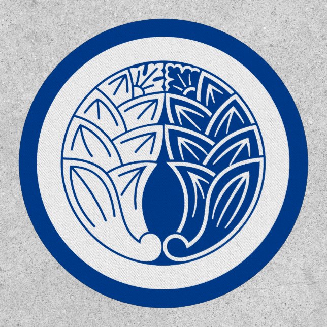 Yin and yang Embracing japanese gingers in circle Patch (Front)