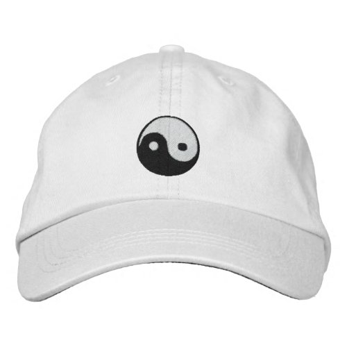 Yin and Yang Embroidered Baseball Cap