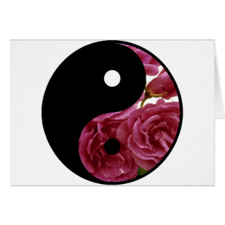 Yin And Yang Floral Cards