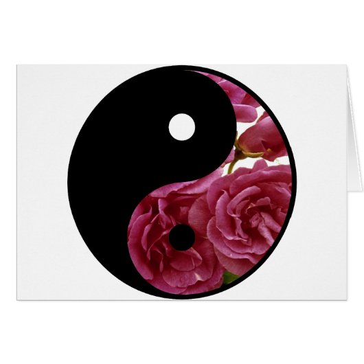Yin And Yang Floral Cards (Front Horizontal)