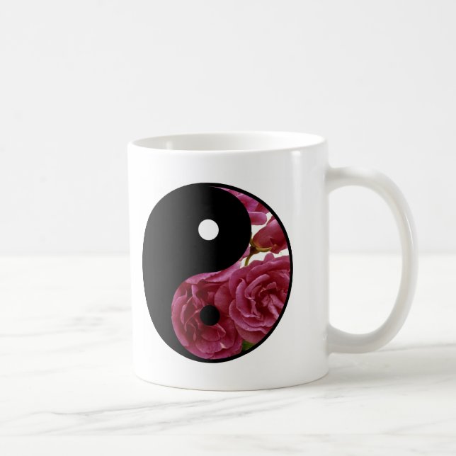 Yin And Yang Floral Coffee Mug (Right)
