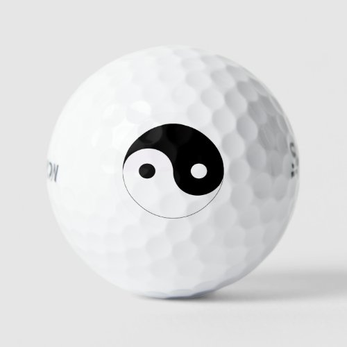 Yin and Yang Golf Balls