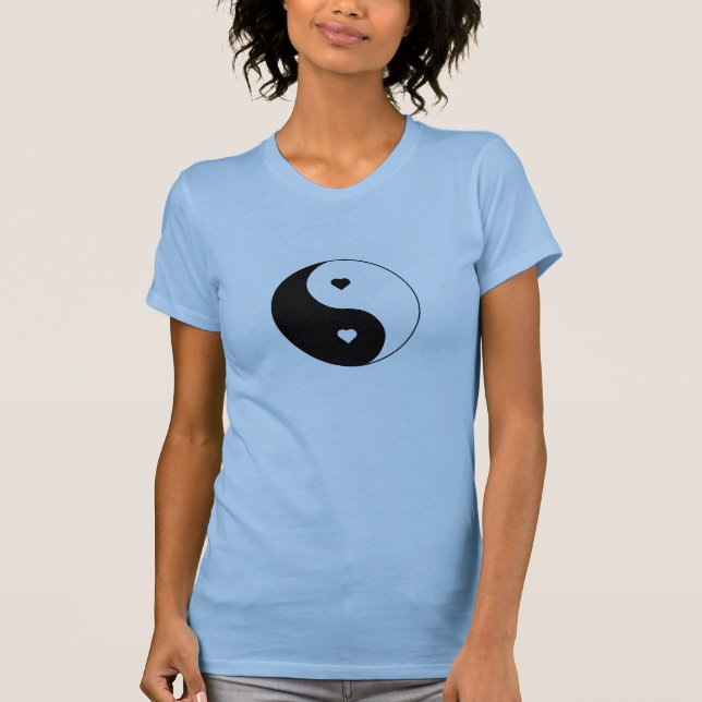Yin and Yang Heart T-Shirt (Front)