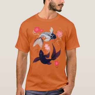 Yin and Yang Koi and Cherry Blossoms boy T-Shirt