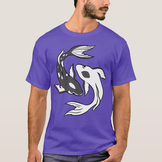 Yin And Yang Koi Fish Premium T-Shirt (Front)