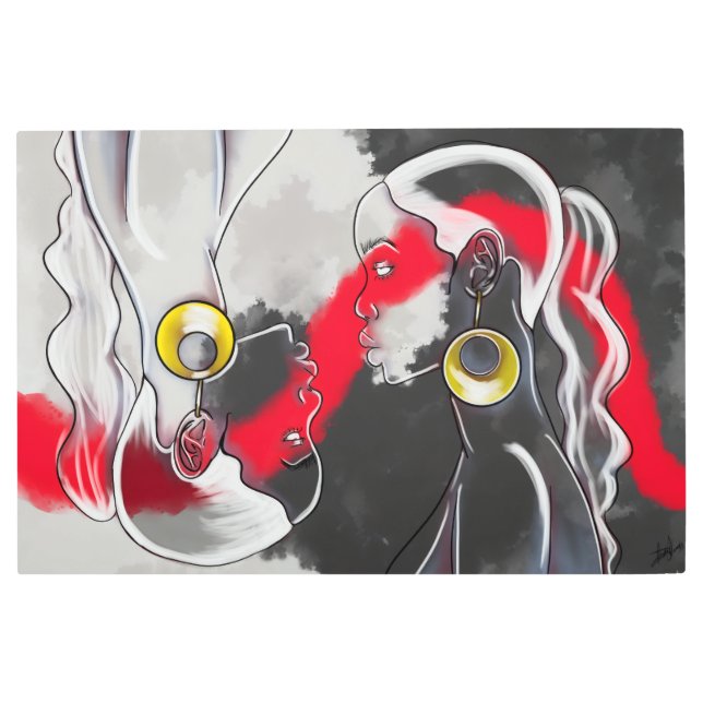 Yin and Yang Metal Print (Front)