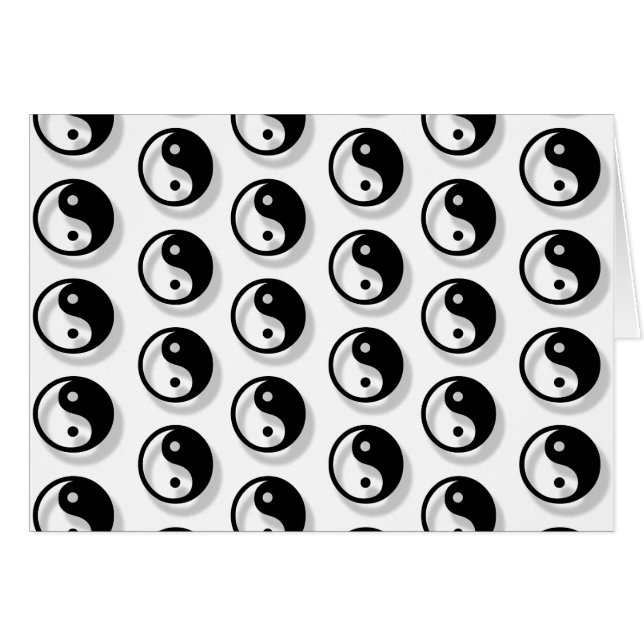 Yin And Yang Pattern Cards (Front Horizontal)