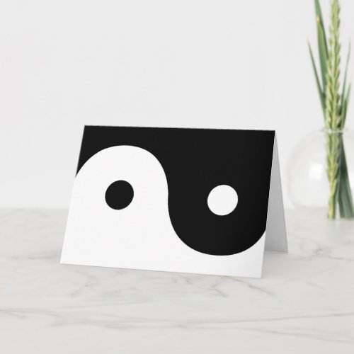 Yin and Yang Sides Card