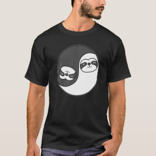 Yin and Yang Sloth Predator Meditation Acro Hatha T-Shirt