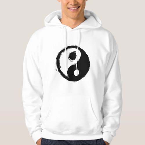Yin and yang Symbol Black and white Hoodie