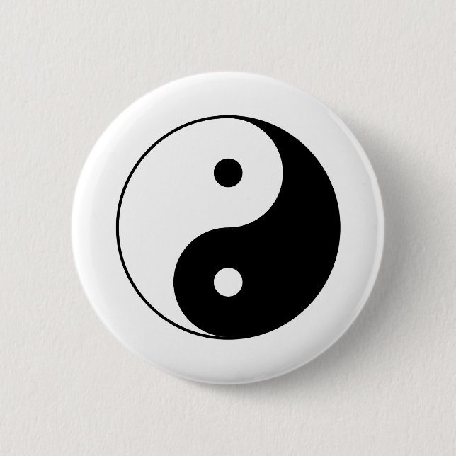 YIN AND YANG Symbol Button (Front)
