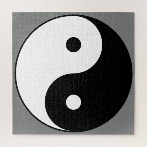 Yin and Yang Symbol Chinese Taoist Taijitu Jigsaw Puzzle