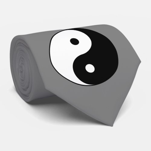 Yin and Yang Symbol Chinese Taoist Taijitu Neck Tie