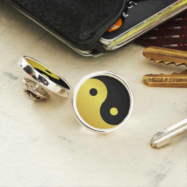 Yin and Yang symbol | Gold asian philosophy zen Pin (In Situ)