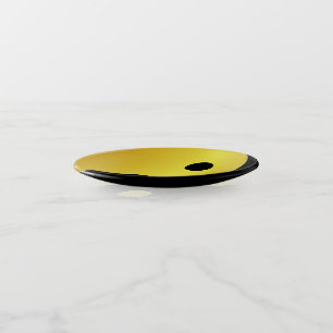 Yin and Yang symbol Gold asian philosophy zen Trinket Tray