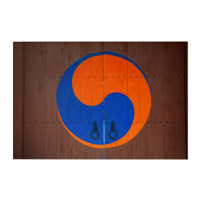 Yin and Yang symbol, South Korea Acrylic Print (Front)