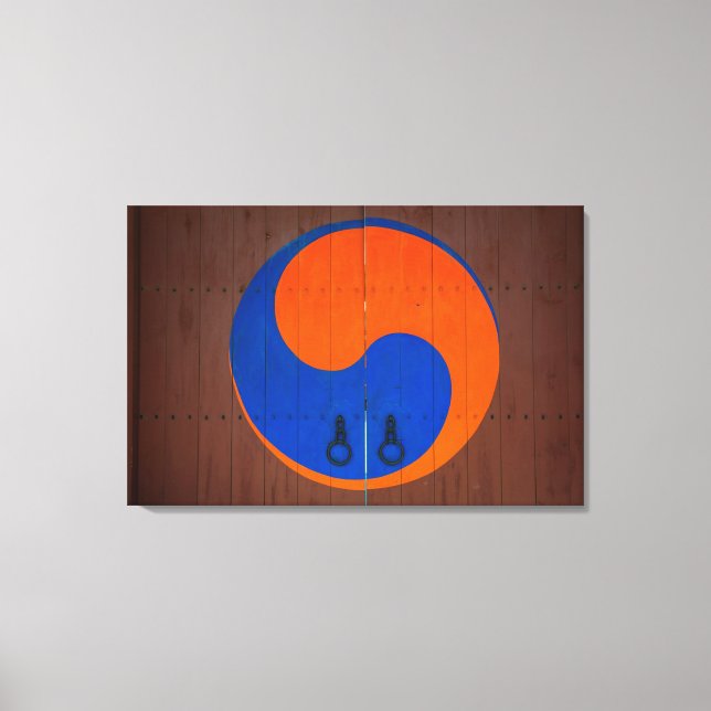 Yin and Yang symbol, South Korea Canvas Print (Front)