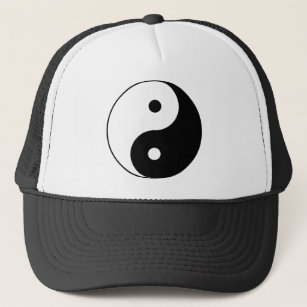 YIN AND YANG Symbol Trucker Hat