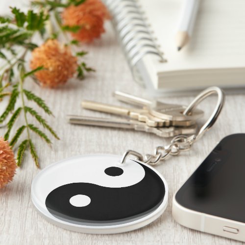 Yin And Yang Template Keychain
