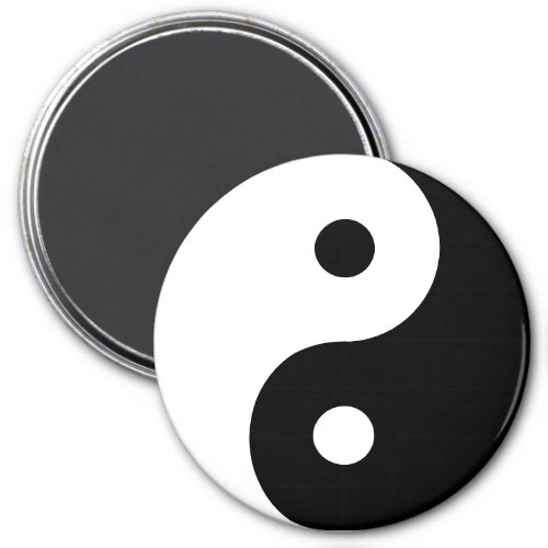 Yin And Yang Template Magnet