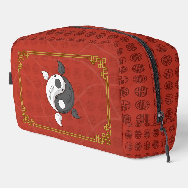 Yin and Yang the Koi Dopp Kit (Right Corner)