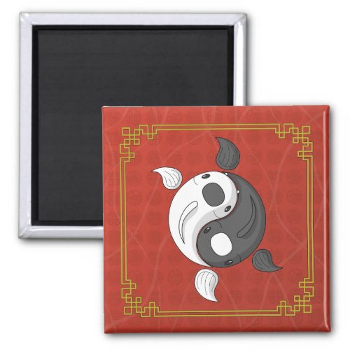 Yin and Yang the Koi Magnet