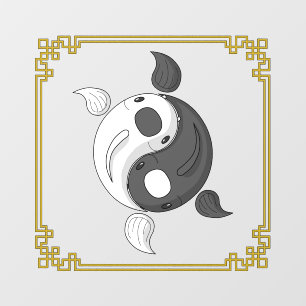 Yin and Yang the Koi Wall Decal