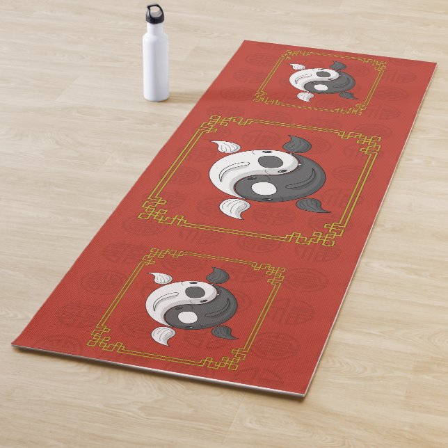 Yin and Yang the Koi Yoga Mat (In Situ)