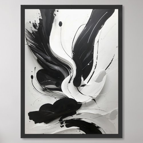 Yin and Yang Unfurled Framed Art