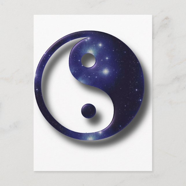 Yin and Yang Universe Symbol Postcard (Front)