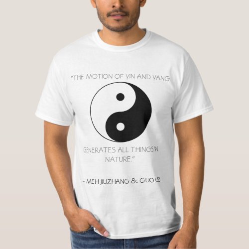 Yin and Yang with Quote T_Shirt