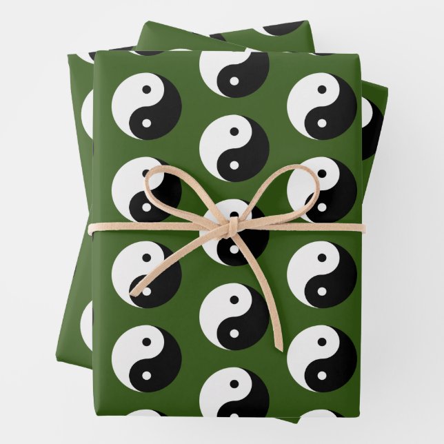 Yin and Yang Wrapping Paper Sheets (In situ)