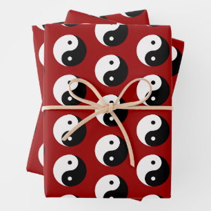Yin and Yang Wrapping Paper Sheets