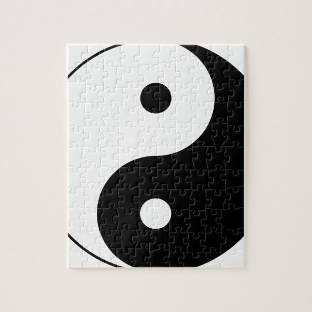 Yin and yang (yin-yang, yin yang, 陰 陽). jigsaw puzzle (Vertical)