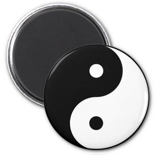 yin and yang yoga magnet
