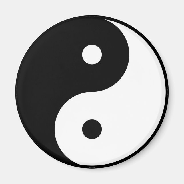 yin and yang yoga magnet (Front)
