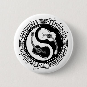Yin Guit Notation Pinback Button
