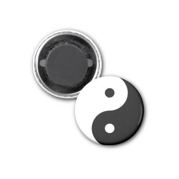 Yin Tang Tai Ji Chinese Symbol Magnet by hiway9 at Zazzle