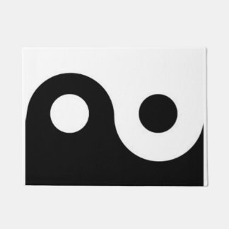 yin yang 18" x 24" Door Mat
