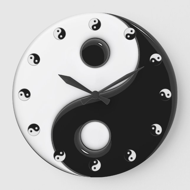 Yin Yang #1B Large Clock (Front)