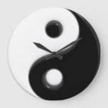 Yin Yang #1d Large Clock at Zazzle