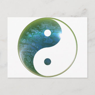 Yin Yang Abstact 1 Postcard