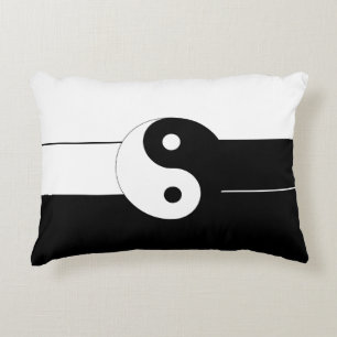 Yin yang accent pillow