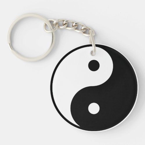 Yin Yang Acrylic Keychain
