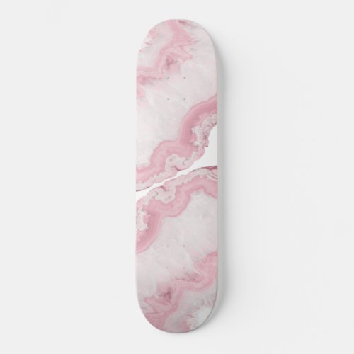 Yin Yang Agate Summer Glam 4 gem decor art  Skateboard